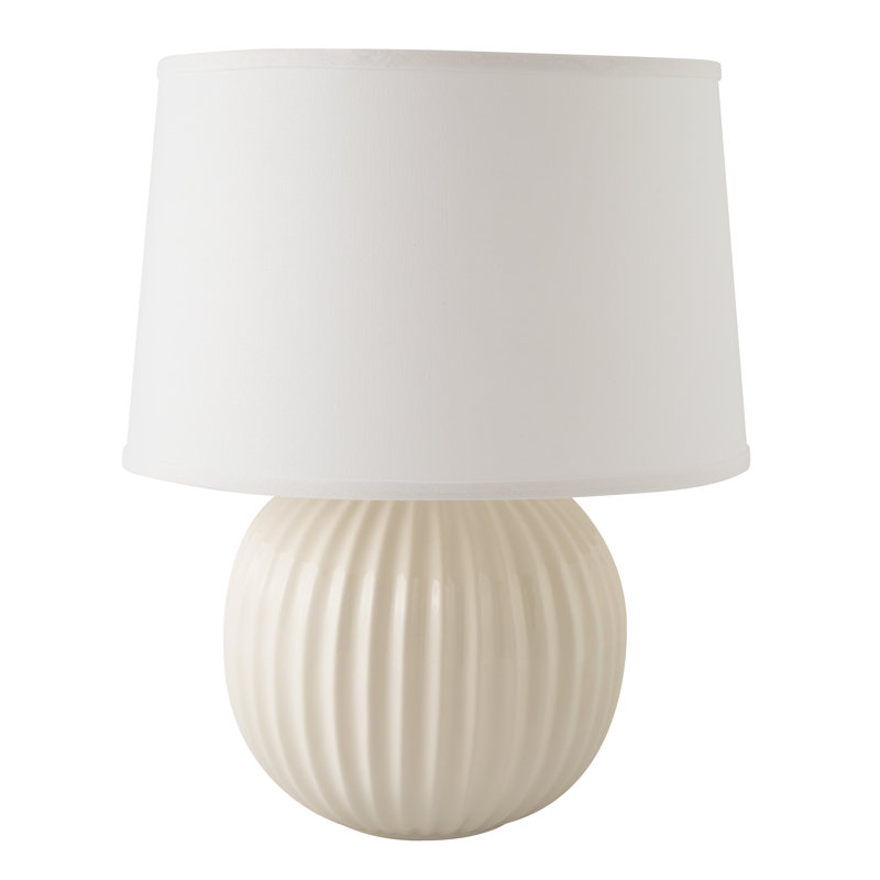 Erichsen Ceramic Table Lamp, Gloss White