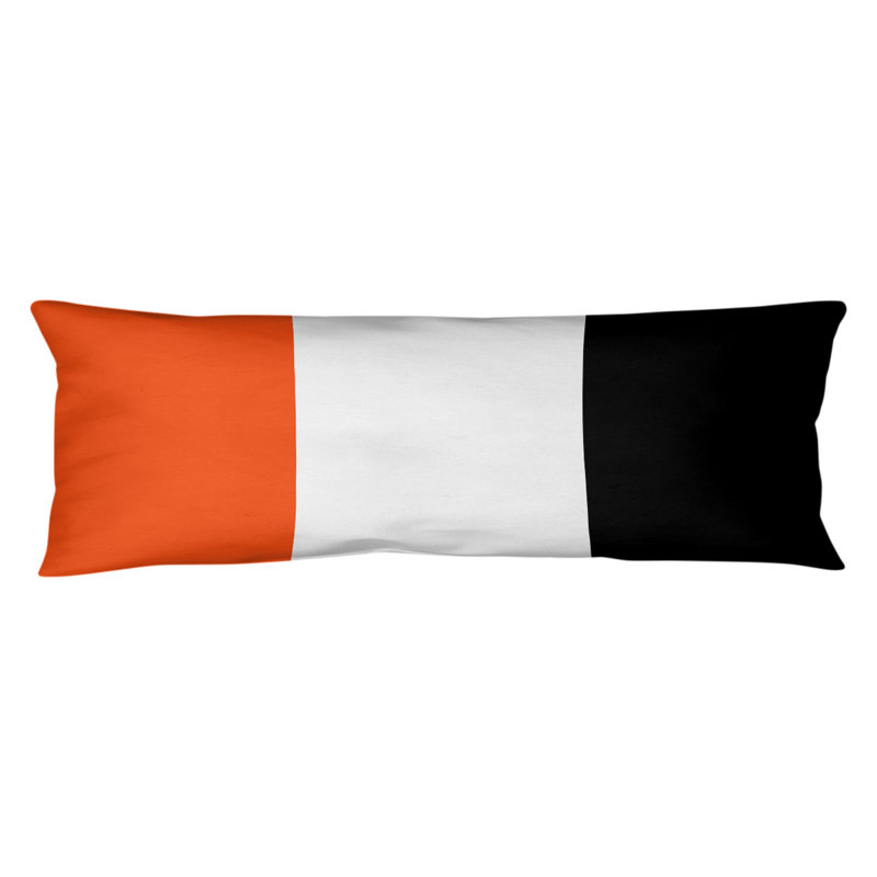 Oreiller de corps en polyester / polyester Arizona Football Stripes, Football Tennessee, Orange San Francisco / blanc / noir