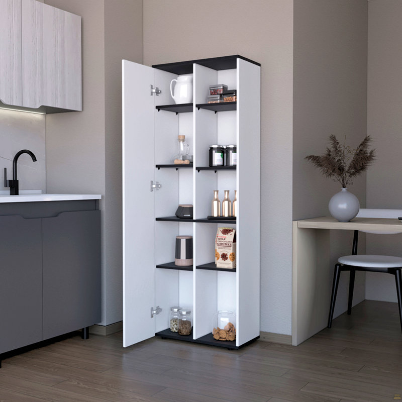 Kitchen Pantry Lane, Cuisine, Blanc/Noir
