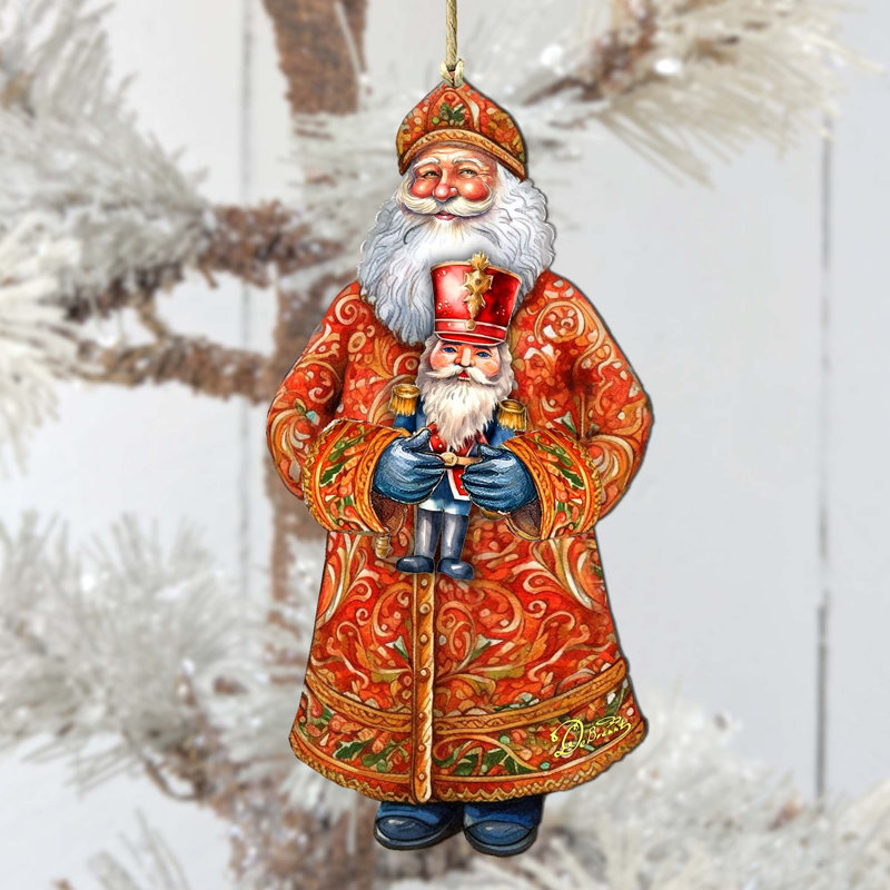Ornements en bois Santa's Holiday