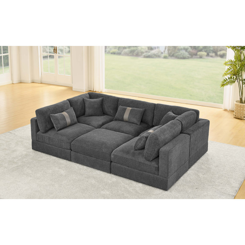 Canapé modulaire Luxecloud, Gris