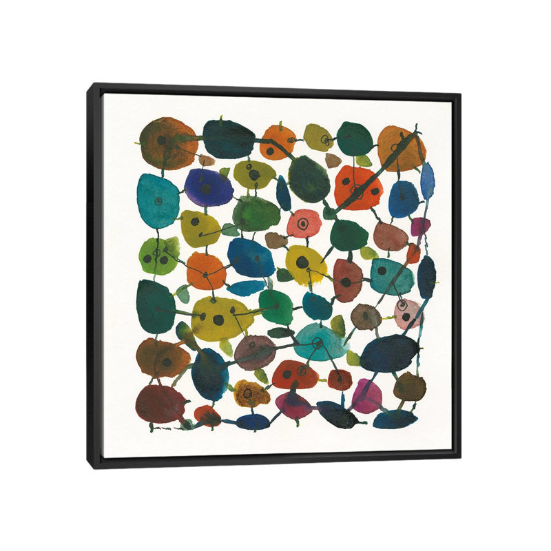 Mid Century IV by Cheryl Warrick - Wrapped Canvas Gallery-Wrapped Canvas Giclée, 12" H x 12" W x 1.5" D, Black Framed Canvas