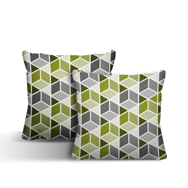  Coussin intérieur / extérieur, L 19 po x H 19 po, Chartreuse