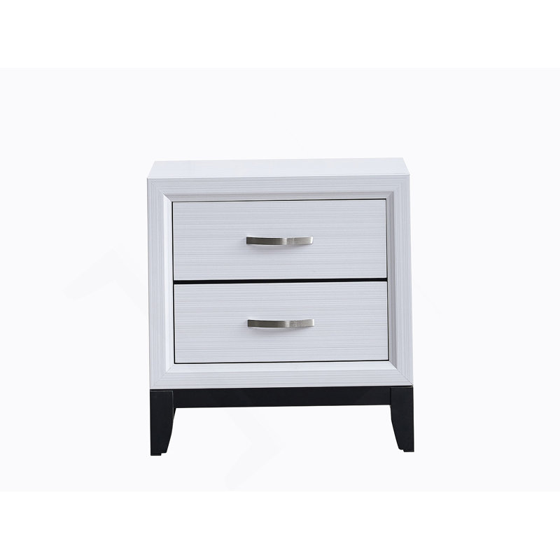 Table de chevet, blanc, Blanc