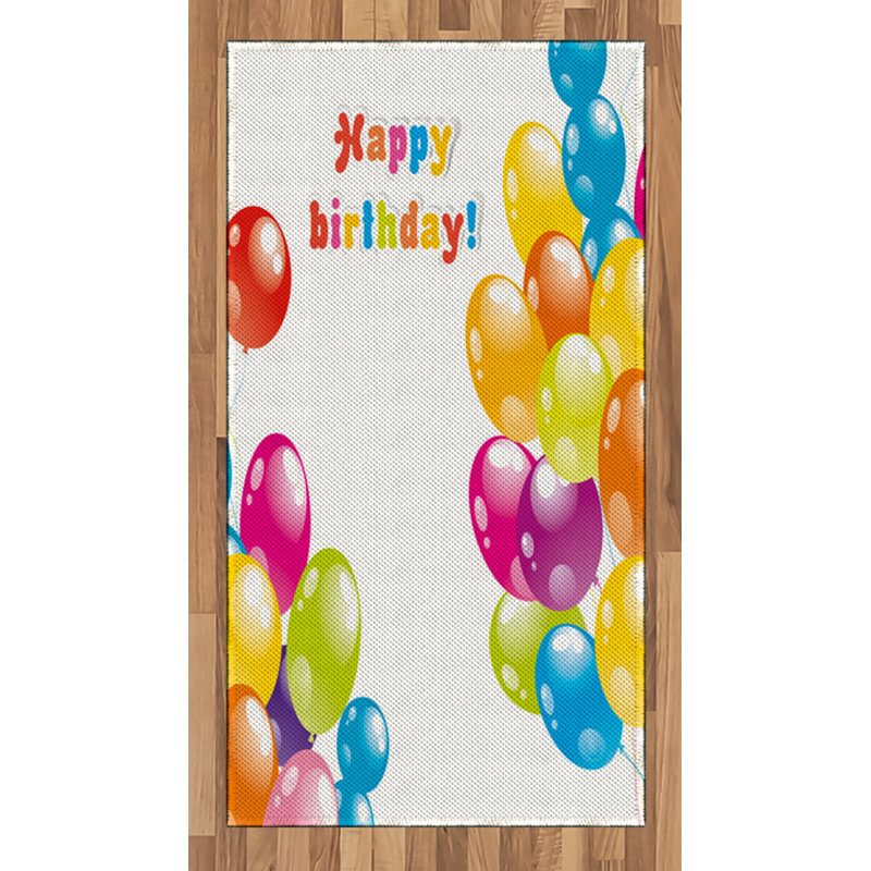 Colorful High Density Long Fiber Poly Threads Decorative Area Rug Carpet, Rectangle 2'7" x 5'