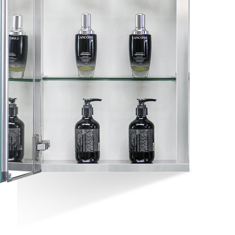 Armoire à pharmacie en aluminium, H 26 po x l 15 po x P 5 po
