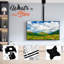 Support de plafond noir réglable et inclinable pour écrans de 41 à 46 po pouvant supporter jusqu'à 66 lb