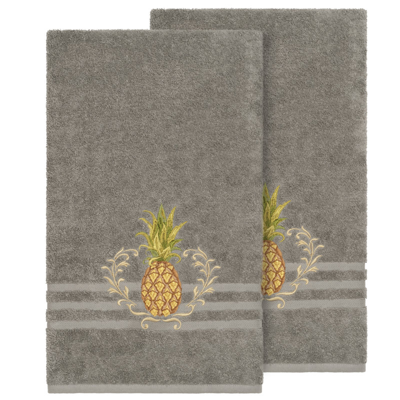 Welcome Turkish Cotton Midweight Bath Towel, Dark Gray