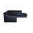 Aribel Faux Leather Corner Sectional with Sleeping Function and Storage Box with Adjustable Headrests-747011863-747011857