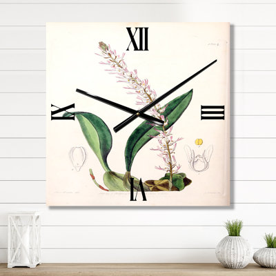 Vintage London Plants V - Horloge murale traditionnelle