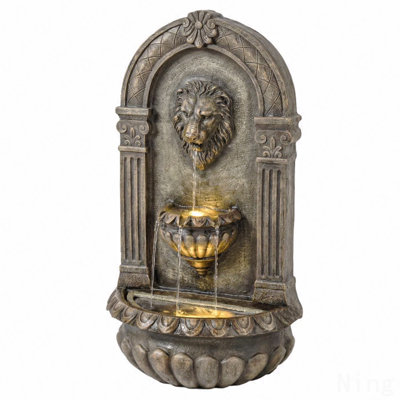 Outdoor Fountain,Wall-Mounted Fountain,Cascading Waterfall
