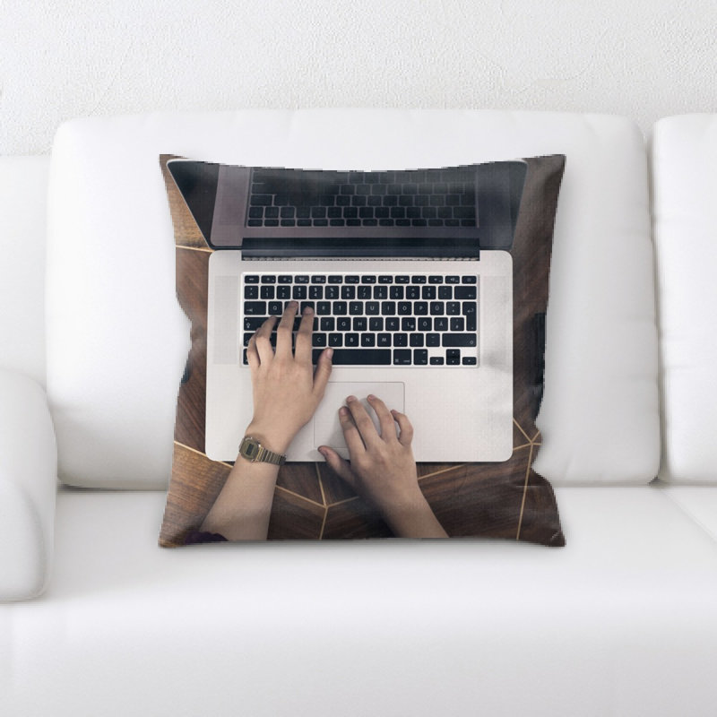 Microsuede Throw Pillow