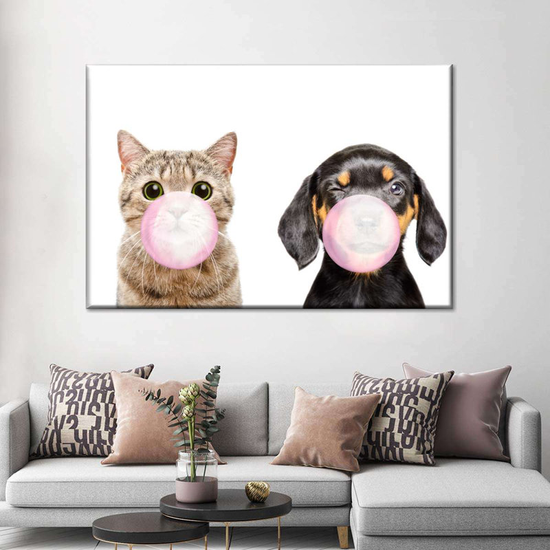 «Two Bubble Gum», reproduction sur toile, H 20 po x l 30 po x P 1,25 po