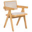 46cm H Polyester Upholstered Armchair in Brown