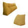 Yellow Backrest Wedge Pillow Set For Queen Bed