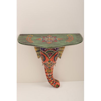 Wooden Elephant Head Wall Mount Bracket