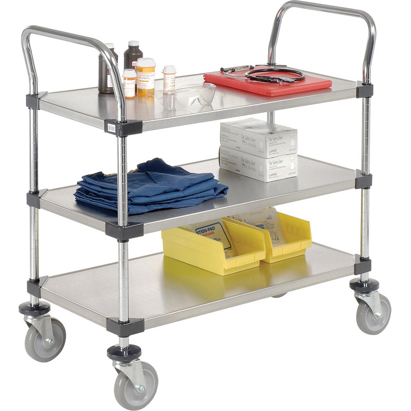 Chariot utilitaire, Acier inoxydable