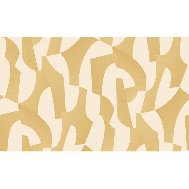 Papier peint sculpté, Jaune