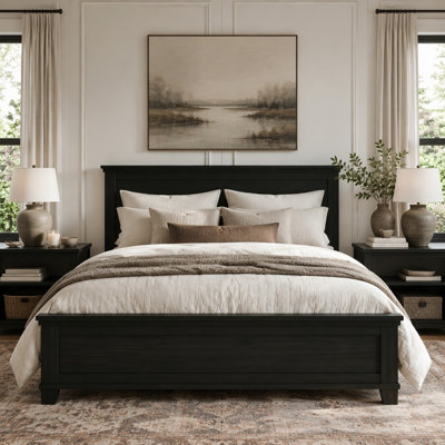 Wooden Platform Bed Frame No Box Spring Needed