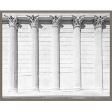 Classical Columns' Framed Photographic Print on Glass