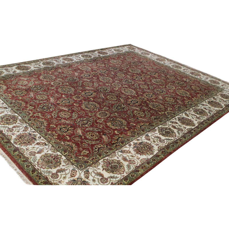 Wool Oriental Area Rug, Rectangle 8'11" x 12'12'