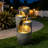 28"H 3-Tier Cascading Clay Pot Outdoor Garden Water Fountain with LED Lights