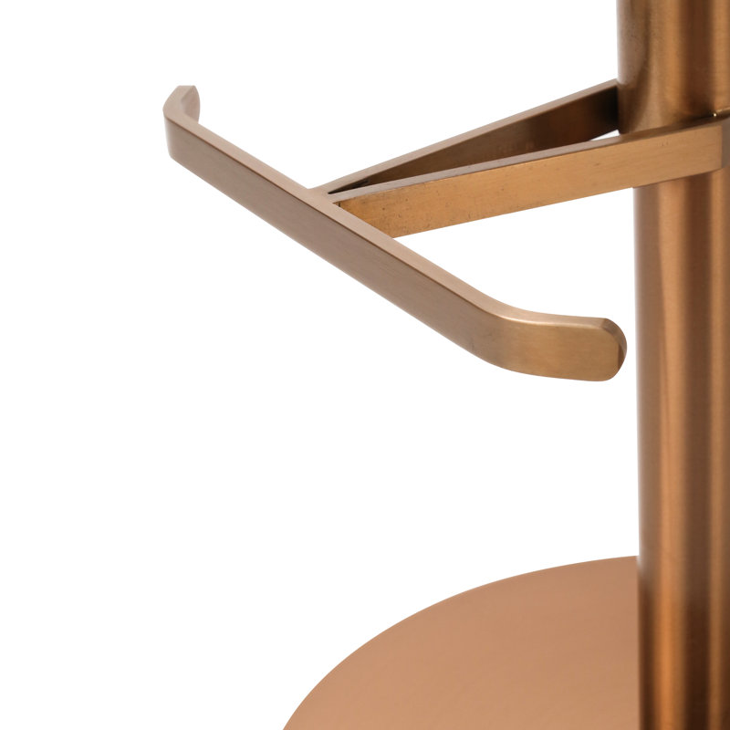 Vito Swivel Counter Stool, Cinnamon Brown