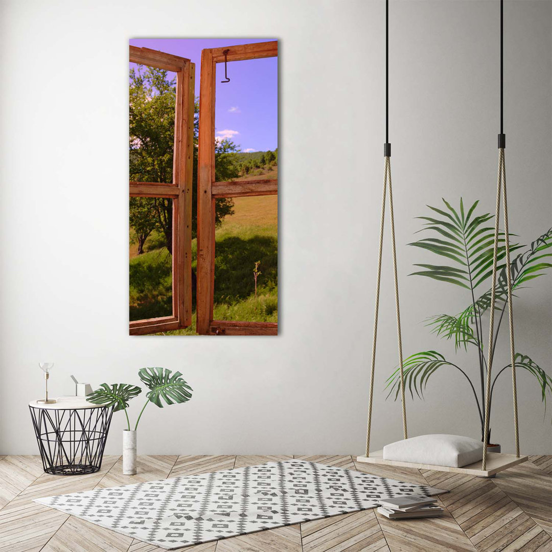 Landschaft vor dem Fenster - Kunstdrucke auf Leinwand