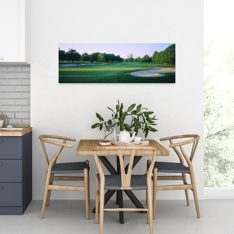 Trees On A Golf Course Westwood Country Club Vienna Virginia USA by Chris John/PDI - Wrapped Canvas Panoramic Print