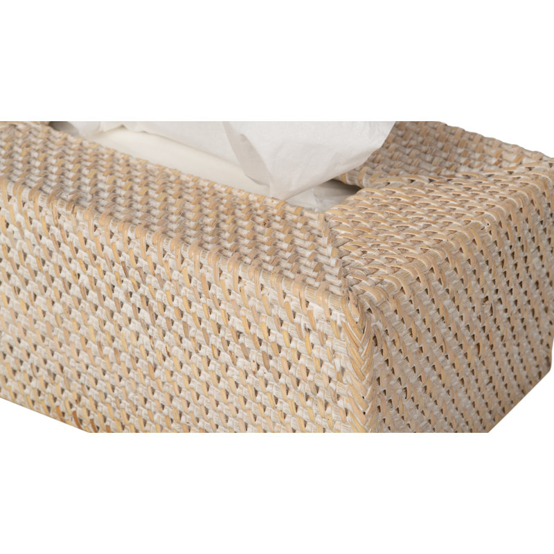 Bavan Tissue Box Cover, Latte