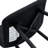 Black Metal Leg Bar Chair Of Two, Checkered Design, Bars, Living Spaces Two - Piece , Ergonomic Seat, Cross Brace Reinforcement-1680463124