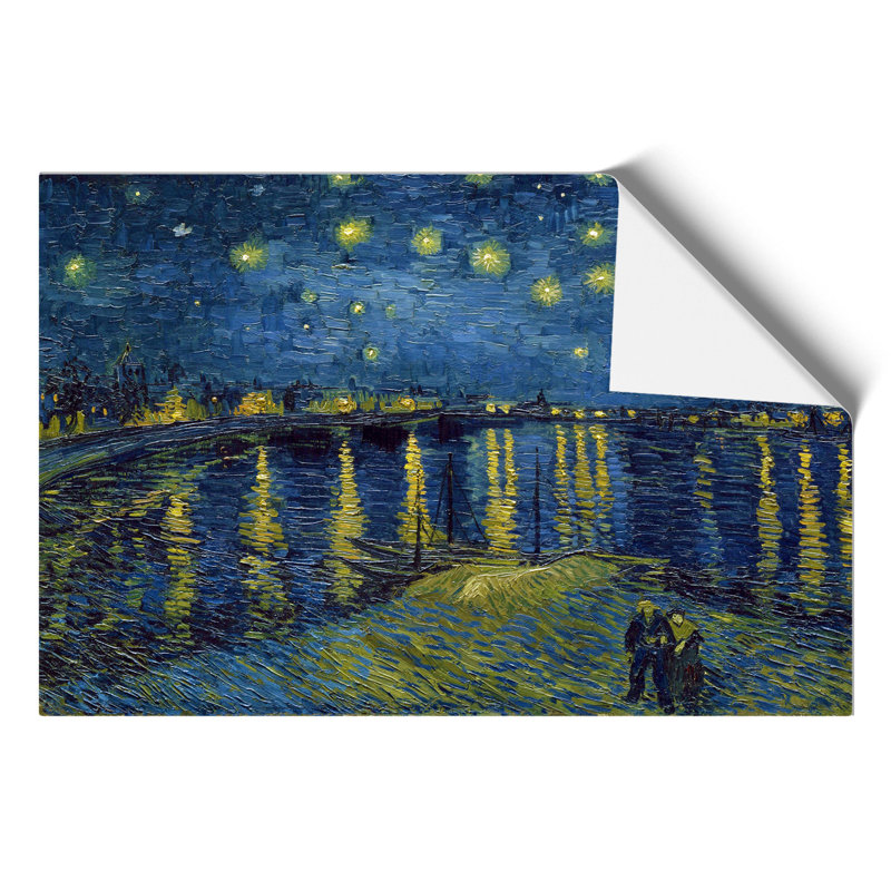 Starry Night over the Rhone by Vincent van Gogh - Frameless Print, 42cm H x 59cm W x 0.1cm D