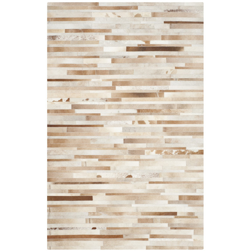 Tapis brun clair / ivoire Fazeley, Rond 6 pi