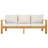 Canaan Patio 5-Piece Acacia Wood Conversation Set With Cushions