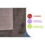 Tapis de couloir d'intérieur brun foncé-3881365