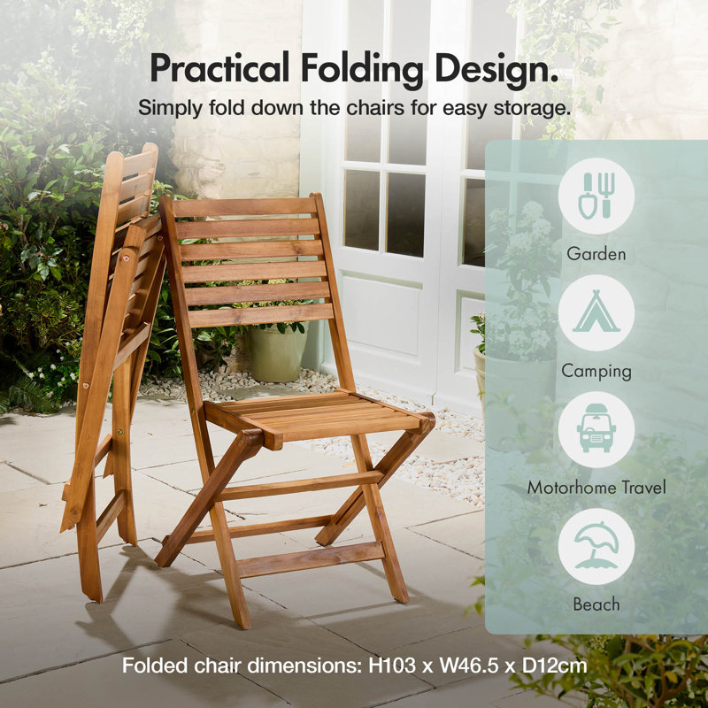 Foldable Outdoor Patio Dining Side Chair