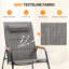 Chaise berçante de patio avec repose-pieds et coussin de tête Teslin-1237413494
