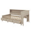 Lit de jour avec tablettes de rangement et 3 tiroirs-922475117