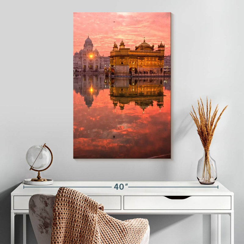 Aime Harmandir Sahib Reflection, 30" H x 20" W