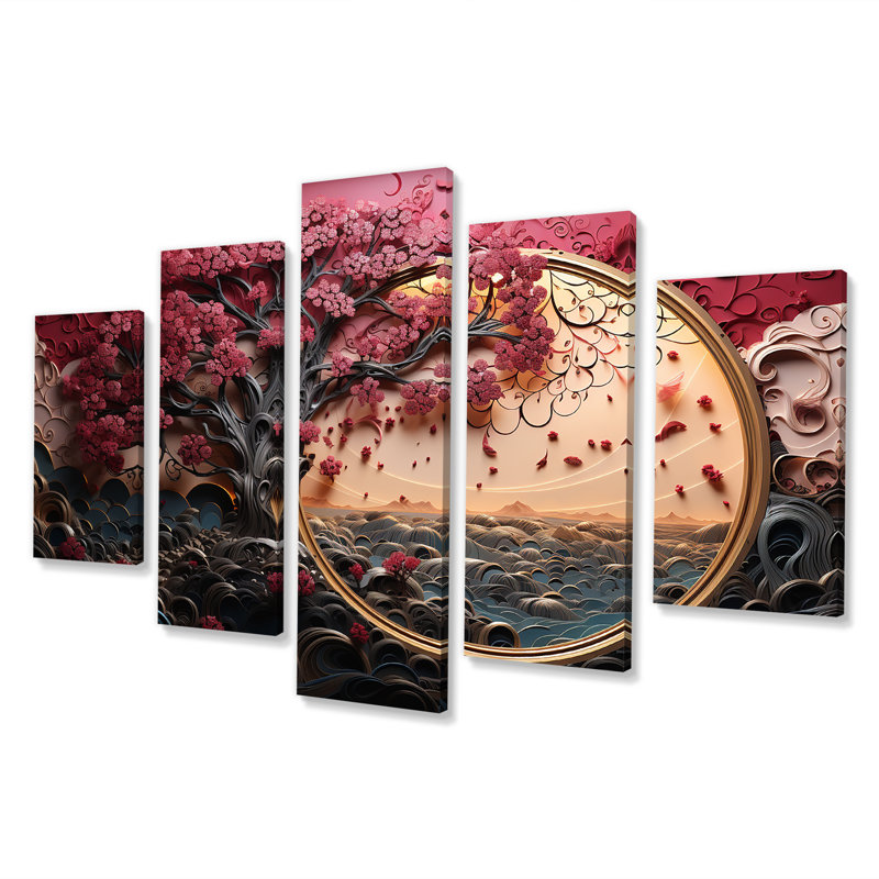 «Red Flower», art floral