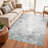 Washable Hallway Rug - Rugs Modern Stain Resistant Indoor Mat Rug for Laundry, Bedroom Non Slip Rubber Backing Thin Super Soft Room Decor Floor Carpet Grey-1615312482