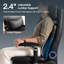 Fauteuil de direction ergonomique, chaise de bureau à haut dossier avec accoudoirs réglables 6D et soutien lombaire-133409204