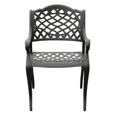 Dahlberg Premium All-Weather Wicker Outdoor Dining Armchair