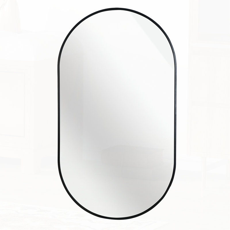 Nehan Oval Wall Mirror, 39" x 39", Gold