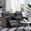 Canapé inclinable en similicuir de 78 po Kidada-1230444594