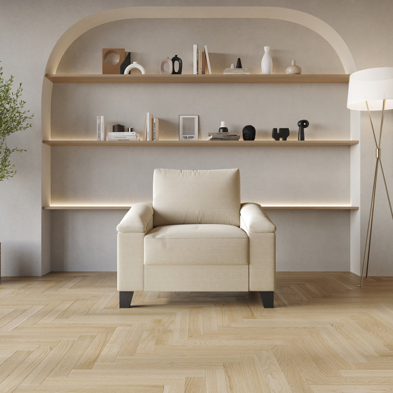 Jacqualyn Upholstered Armchair, Beige