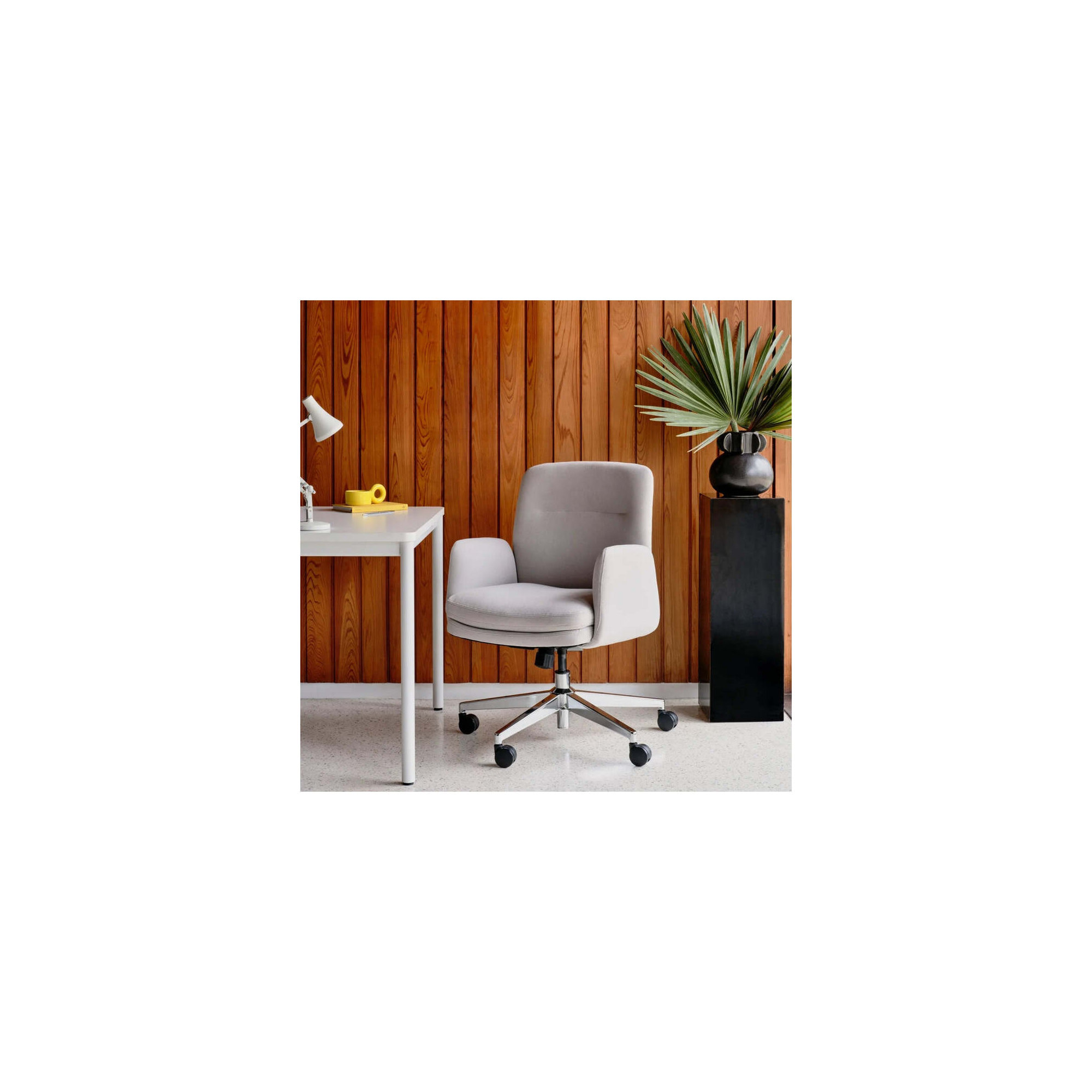 Softside Chair - Midback - Fabric, 36", Bone