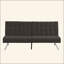 Structure en bois, pieds en acier inoxydable, futon, canapé-1712404417