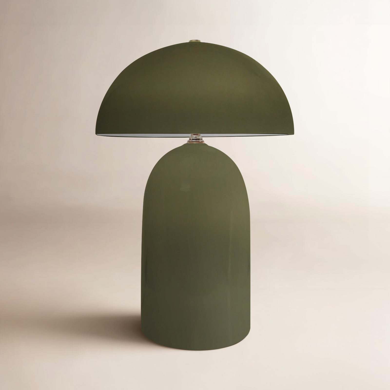 Hardacre Ceramic Table Lamp, Matte Green