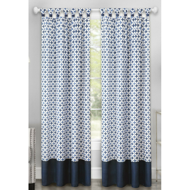 Lorcan Room Darkening Curtain Pair, 52" W x 63" L, Navy Blue